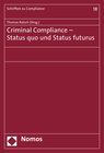 Buchcover Criminal Compliance - Status quo und Status futurus