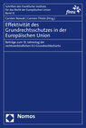 Buchcover Effektivität des Grundrechtsschutzes in der Europäischen Union