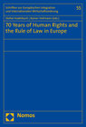 Buchcover 70 Years of Human Rights and the Rule of Law in Europe