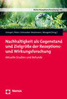 Buchcover Nachhaltigkeit als Gegenstand und Zielgröße der Rezeptions- und Wirkungsforschung