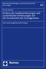 Buchcover Einfluss der Landesverfassungen und ausländischer Verfassungen auf die Grundrechte des Grundgesetzes