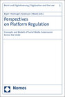 Buchcover Perspectives on Platform Regulation