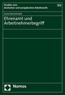 Buchcover Ehrenamt und Arbeitnehmerbegriff