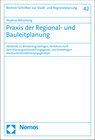 Buchcover Praxis der Regional- und Bauleitplanung