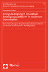 Buchcover Erfolgsbedingungen innovativer Beteiligungsverfahren in modernen Demokratien