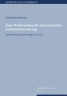 Buchcover Zum Wiederaufbau der internationalen Institutionenordnung