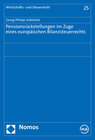 Buchcover Pensionsrückstellungen im Zuge eines europäischen Bilanzsteuerrechts