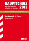Buchcover Abschluss-Prüfungsaufgaben Hauptschule Niedersachsen / Mathematik 9. Klasse 2013