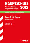 Buchcover STARK Abschlussprüfung Hauptschule Niedersachsen - Deutsch 10. Kl. mit CD