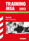 Buchcover Training Mittlerer Schulabschluss Berlin/Brandenburg / Deutsch MSA 2013