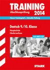Buchcover Training Abschlussprüfung Hauptschule Niedersachsen / Deutsch 9. / 10. Klasse mit MP3-CD 2014