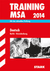 Buchcover Training Mittlerer Schulabschluss Berlin/Brandenburg / Deutsch MSA 2014