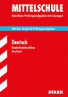 Buchcover Training Abschlussprüfung Oberschule Sachsen / Realschulabschluss Deutsch 2014