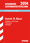 Buchcover Besondere Leistungsfeststellung Gymnasium Thüringen / Deutsch 10. Klasse 2014