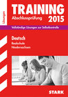 Buchcover Training Abschlussprüfung Realschule Niedersachsen - Deutsch Lösungsheft