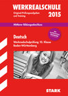 Buchcover Abschlussprüfung Werkrealschule Baden-Württemberg - Deutsch 10. Klasse
