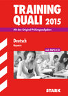 Buchcover Training Quali Bayern - Deutsch A4 + CD