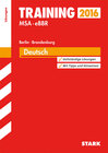 Buchcover Training Mittlerer Schulabschluss Berlin/Brandenburg - Deutsch Lösungen