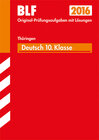Buchcover Besondere Leistungsfeststellung Thüringen - Deutsch 10. Klasse