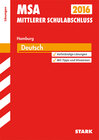 Buchcover Mittlerer Schulabschluss Hamburg - Deutsch Lösungen