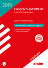 Buchcover STARK Lösungen zu Original-Prüfungen Hauptschulabschluss 2019 - Mathematik, Deutsch, Englisch 9. Klasse - BaWü