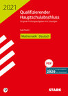Buchcover STARK Qualifizierender Hauptschulabschluss 2021 - Mathematik, Deutsch - Sachsen