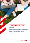 Buchcover STARK Training Realschule - Deutsch Materialgestütztes Argumentieren und Erschließen von Texten 9./10. Klasse