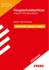 Buchcover STARK Lösungen zu Original-Prüfungen Hauptschulabschluss 2024 - Mathematik, Deutsch, Englisch 9. Klasse - BaWü
