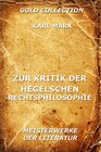 Buchcover Zur Kritik der Hegelschen Rechtsphilosophie