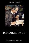Buchcover Ignorabimus