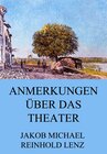 Buchcover Anmerkungen über das Theater