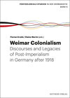 Buchcover Weimar Colonialism