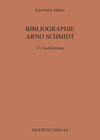 Buchcover Bibliographie Arno Schmidt