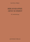 Buchcover Bibliographie Arno Schmidt