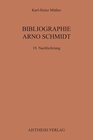 Buchcover Bibliographie Arno Schmidt