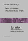 Buchcover Über Goethes dramatisches Werk