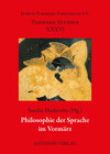 Buchcover Philosophie der Sprache im Vormärz