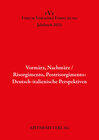 Buchcover Vormärz, Nachmärz/Risorgimento, Postrisorgimento: Deutsch-italienische Perspektiven