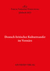 Buchcover Deutsch-britischer Kulturtransfer im Vormärz
