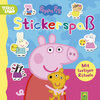 Buchcover Peppa Pig Stickerspaß. Kunterbunte, kreative Seiten zum Stickern, Rätseln und Ausmalen
