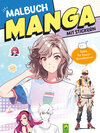 Buchcover Extra dickes Manga-Malbuch mit Stickern zum Kreativsein und Entspannen für alle Manga-Fans!