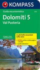 Buchcover KOMPASS Wanderführer Dolomiti 5, Val Pusteria, italienische Ausgabe