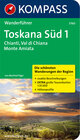 Buchcover Toskana Süd 1, Chianti, Val di Chiana, Monte Amiata