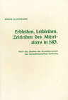 Buchcover Erbleihen, Leibleihen, Zeitleihen des Mittelalters in Niederösterreich
