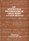 Buchcover Die süddeutsch-österreichische Orgelmusik im 17. und 18. Jahrhundert