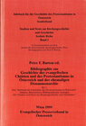 Buchcover Bibliographie zur Geschichte der evangelischen Christen und des Protestantismus in Österreich und der ehemaligen Donaumo