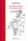Buchcover Die österreichische Universitätsreform
