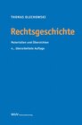 Buchcover Rechtsgeschichte