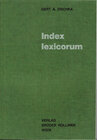 Buchcover Index lexicorum