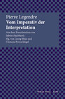 Buchcover Vom Imperativ der Interpretation